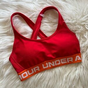 Under armour bra red/orange small